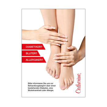 Werbeschild <br>Foot Care Information